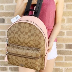 NWT Charlie Backpack in Signature Canvas